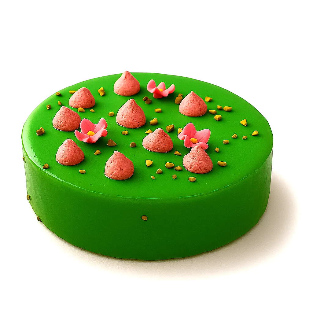 Torta artigianale pistacchio e lampone gluten free – Pasticceria Pastepartout Rivoli